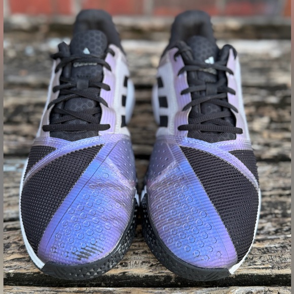 Adidas Courtjam Bounce Men’s Size 10 Black & Lavender Purple Athletic Shoes M4 main image 12